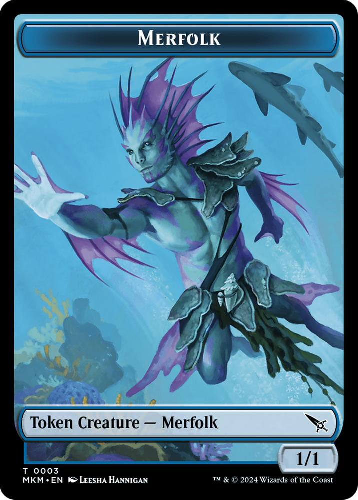 Merfolk Token [Murders at Karlov Manor Tokens] Magic: The Gathering