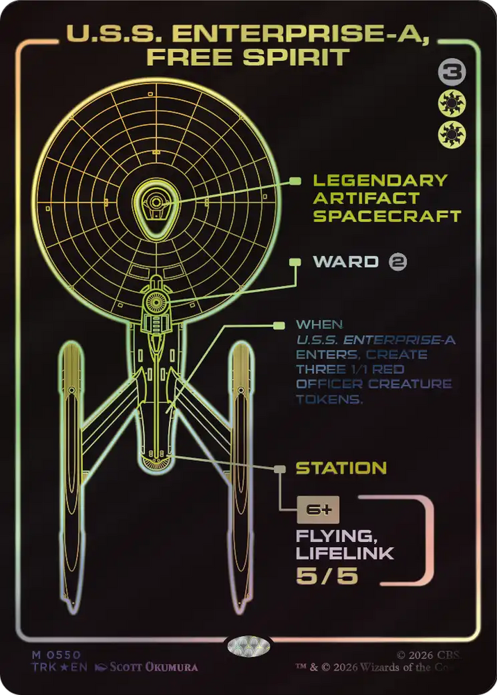 U.S.S. Enterprise-A, Free Spirit (Showcase) [Star Trek] Magic: The Gathering