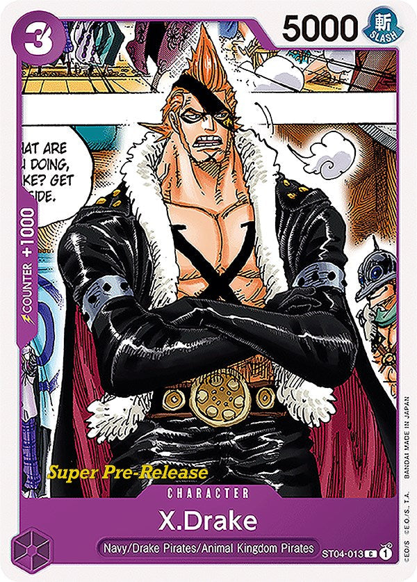 X.Drake [Super Pre-Release Starter Deck: Animal Kingdom Pirates] Bandai