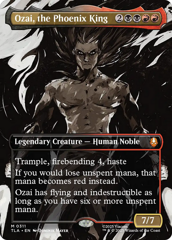 Ozai, the Phoenix King (0311) (Borderless) [Avatar: The Last Airbender] Magic: The Gathering