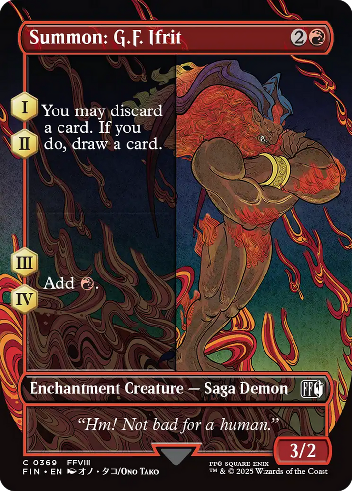 Summon: G.F. Ifrit (Borderless) [FINAL FANTASY] Magic: The Gathering