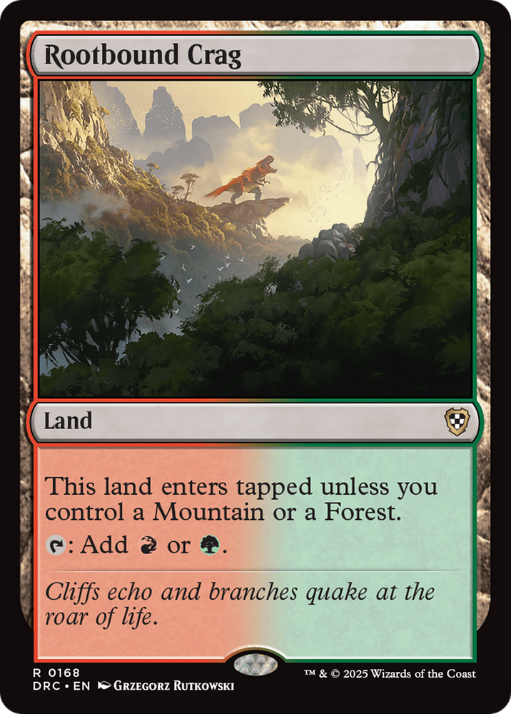 Rootbound Crag [Aetherdrift Commander] Magic: The Gathering