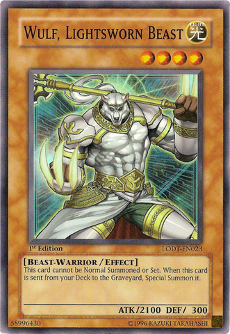 Wulf, Lightsworn Beast [LODT-EN023] Super Rare Yu-Gi-Oh!