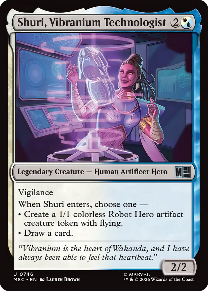 Shuri, Vibranium Technologist [Marvel Super Heroes Commander] Magic: The Gathering