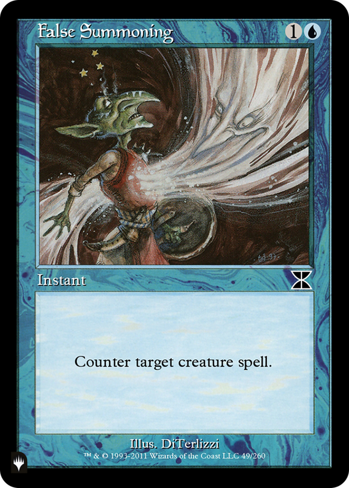 False Summoning [The List] Magic: The Gathering