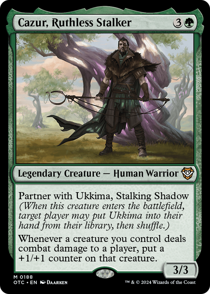 Cazur, Ruthless Stalker [Outlaws of Thunder Junction Commander] Magic: The Gathering