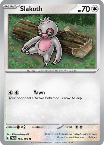 Slakoth (160/193) [Scarlet & Violet: Paldea Evolved] Pokémon