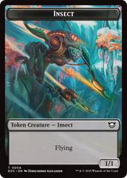 Insect // Golem (0013) Double-Sided Token [Edge of Eternities Commander Tokens] Magic: The Gathering