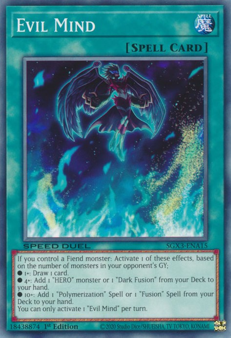 Evil Mind [SGX3-ENA15] Common Yu-Gi-Oh!