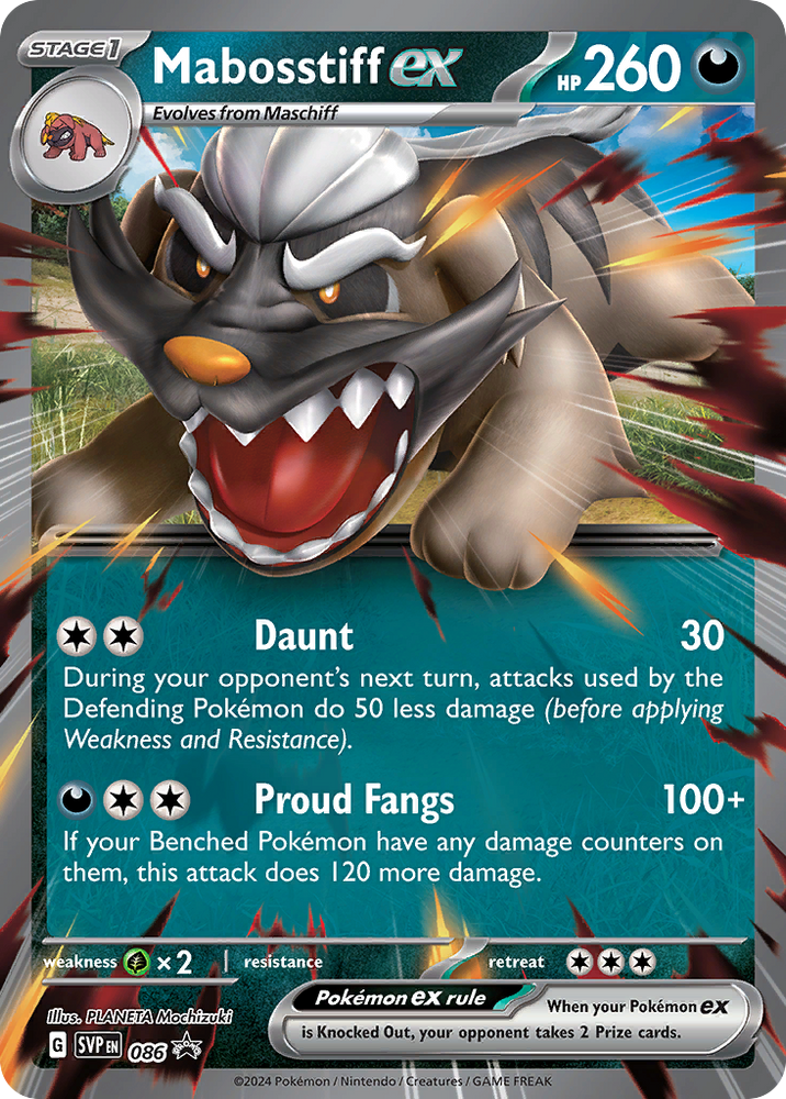 Mabosstiff ex (086) (Jumbo Card) [Scarlet & Violet: Black Star Promos] Pokémon