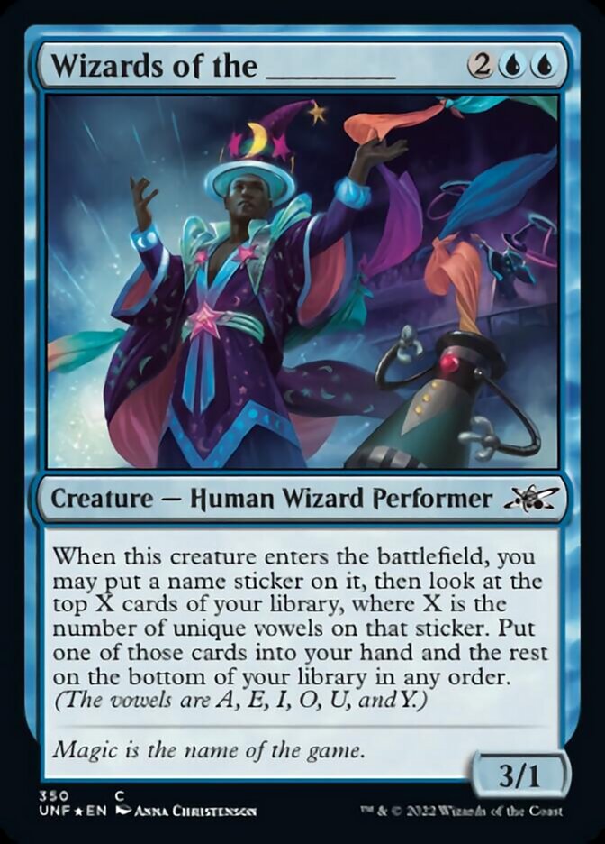 Wizards of the _____ (Galaxy Foil) [Unfinity] Magic: The Gathering