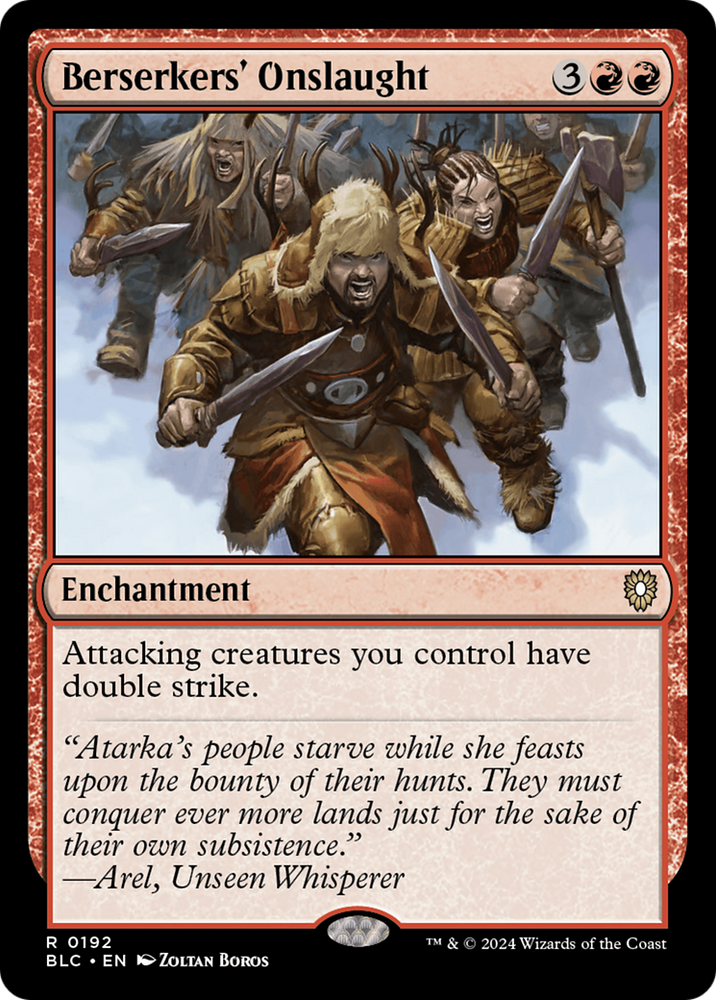 Berserkers' Onslaught [Bloomburrow Commander] Magic: The Gathering