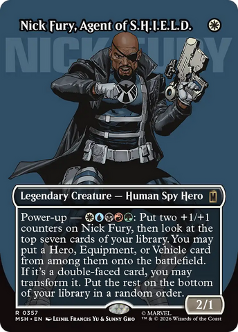 Nick Fury, Agent of S.H.I.E.L.D. (Borderless) (0357) [Marvel Super Heroes] Magic: The Gathering