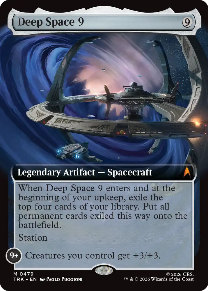 Deep Space 9 (Extended Art) [Star Trek] Magic: The Gathering