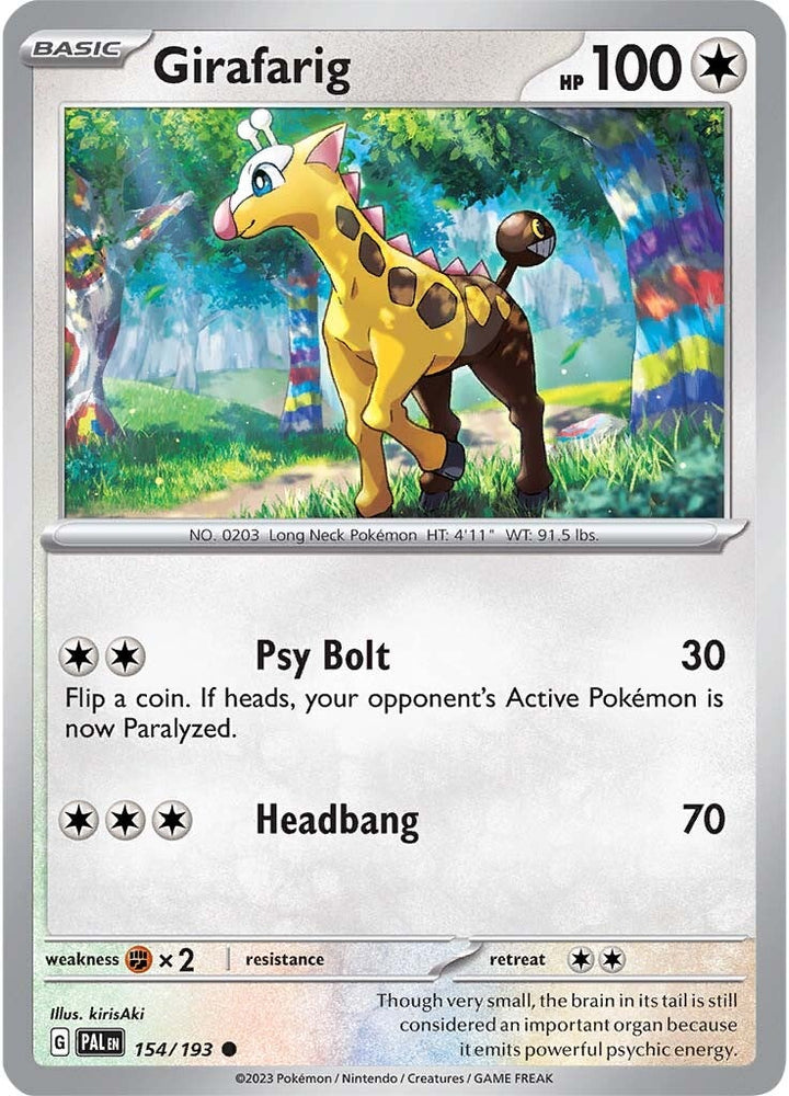 Girafarig (154/193) [Scarlet & Violet: Paldea Evolved] Pokémon