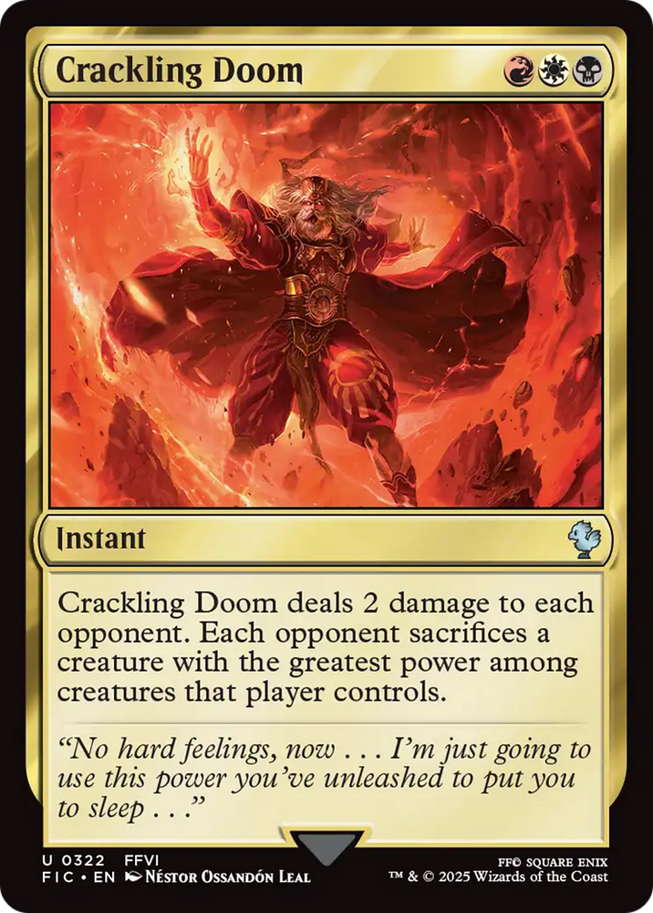 Crackling Doom [FINAL FANTASY Commander] Magic: The Gathering