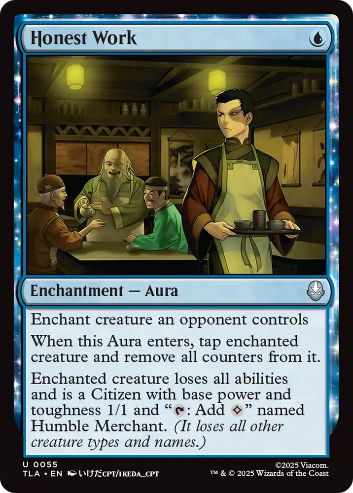 Honest Work [Avatar: The Last Airbender] Magic: The Gathering