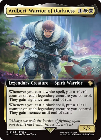 Ardbert, Warrior of Darkness (Extended Art) [FINAL FANTASY Commander] Magic: The Gathering