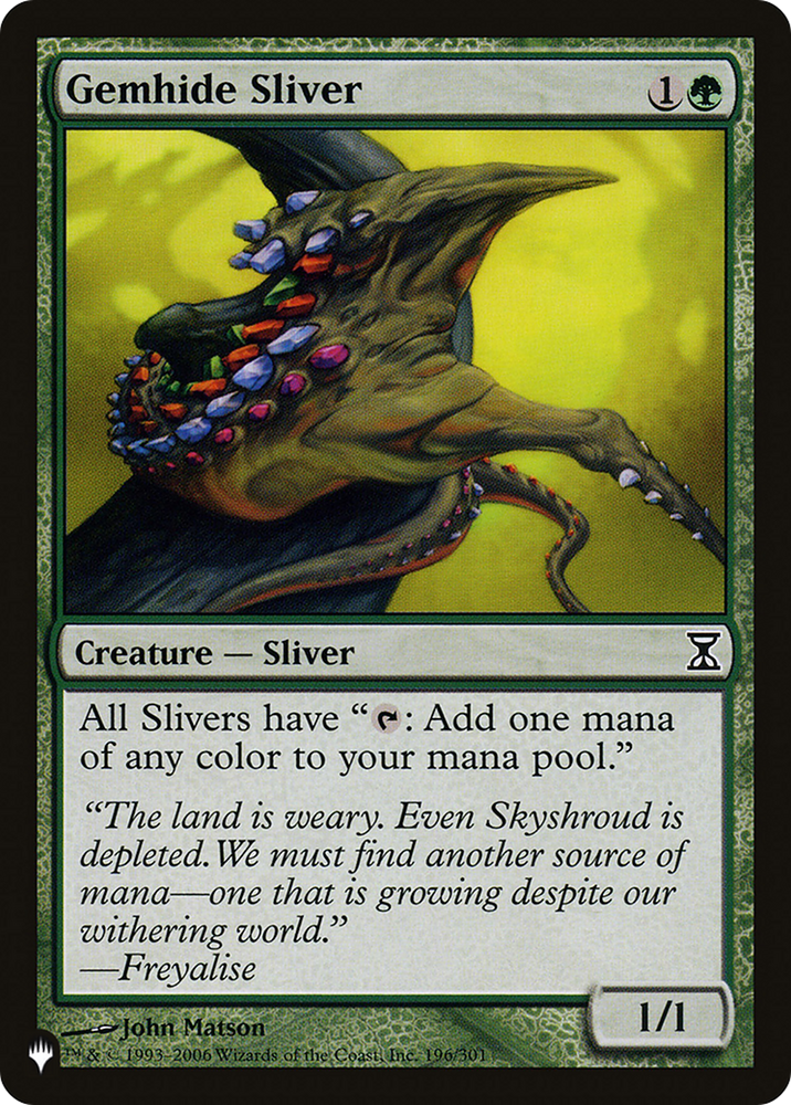 Gemhide Sliver [The List Reprints]