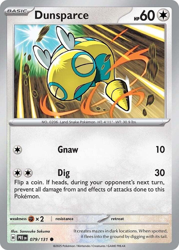 Dunsparce (079/131) [Scarlet & Violet: Prismatic Evolutions] Pokémon