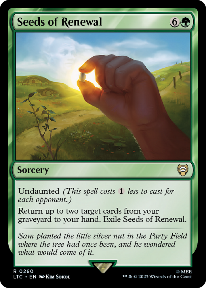 Seeds of Renewal [The Lord of the Rings: Tales of Middle-Earth Commander] Magic: The Gathering