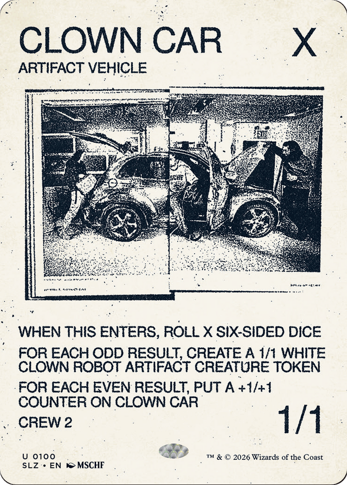 Clown Car (0100) [Secret Lair x MSCHF: The Zeta Set] Magic: The Gathering