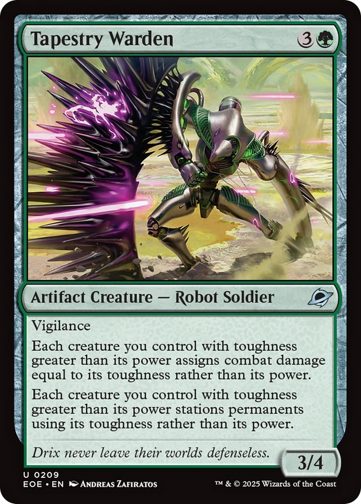 Tapestry Warden [Edge of Eternities] Magic: The Gathering