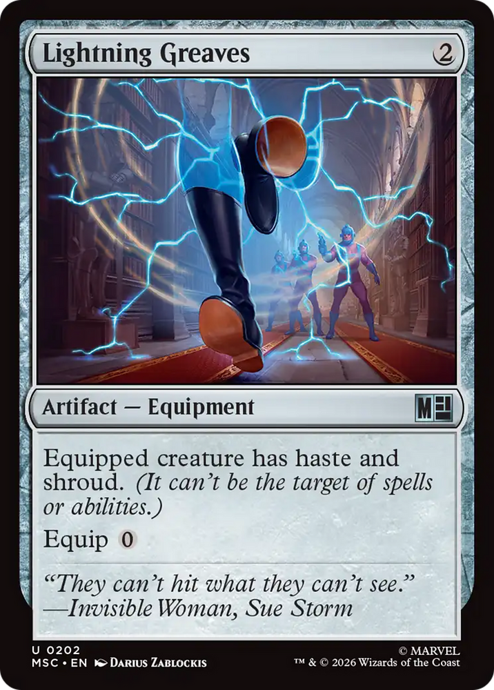 Lightning Greaves [Marvel Super Heroes Commander] Magic: The Gathering