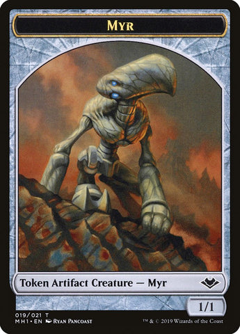 Bird (003) // Myr (019) Double-Sided Token [Modern Horizons Tokens] Magic: The Gathering