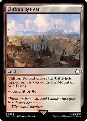 Clifftop Retreat [Fallout] Magic: The Gathering
