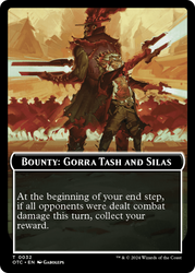 Bounty: Gorra Tash and Silas // Bounty Rules Double-Sided Token [Outlaws of Thunder Junction Commander Tokens] Magic: The Gathering