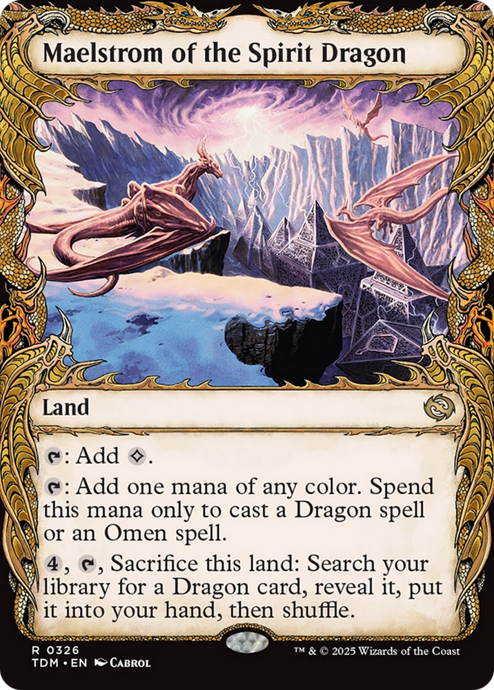Maelstrom of the Spirit Dragon (Showcase) [Tarkir: Dragonstorm] Magic: The Gathering