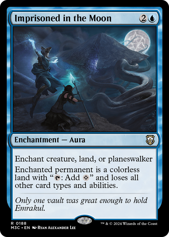 Imprisoned in the Moon (Ripple Foil) [Modern Horizons 3 Commander] Magic: The Gathering