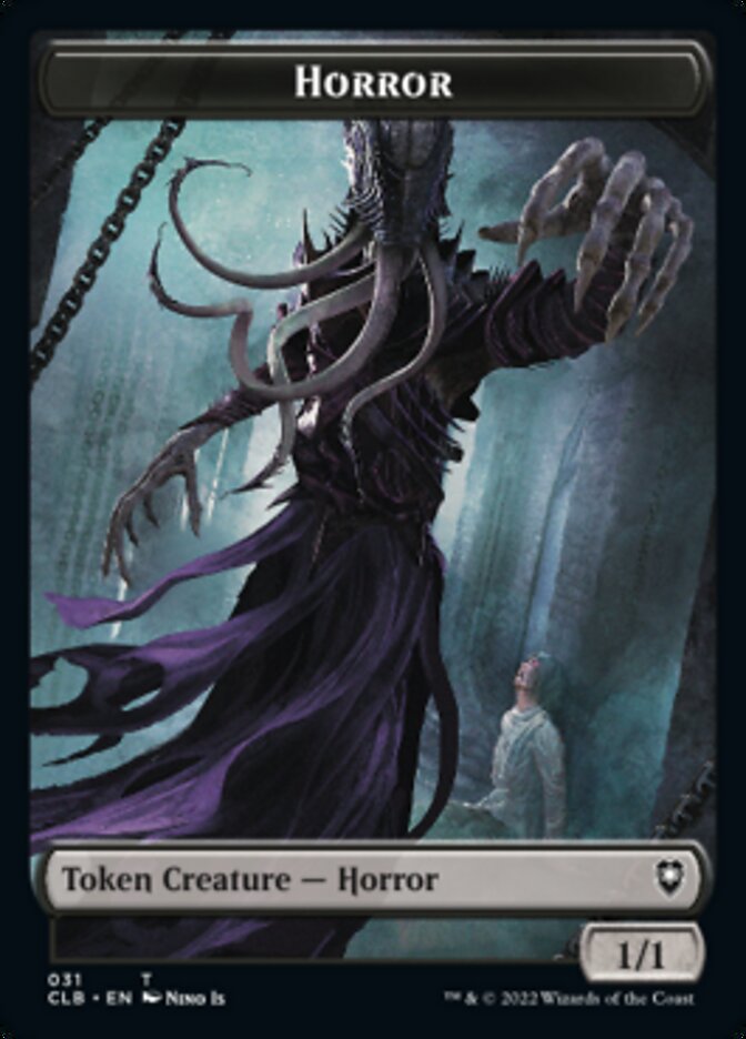 Horror // Eldrazi Horror Double-Sided Token [Commander Legends: Battle for Baldur's Gate Tokens] Magic: The Gathering
