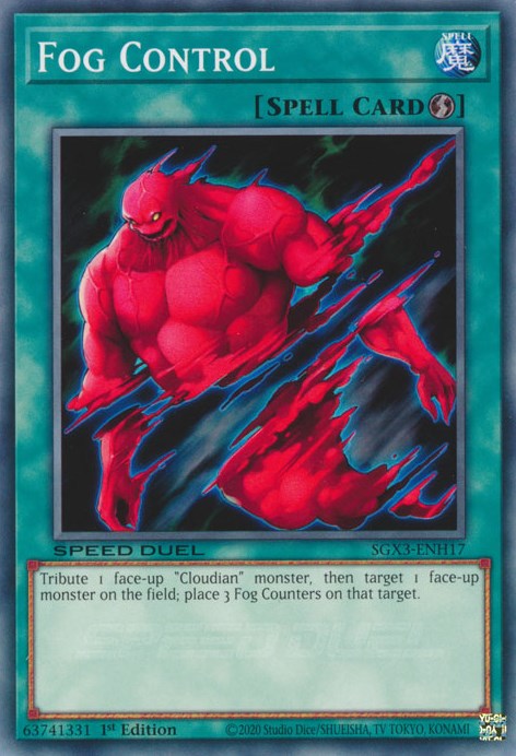 Fog Control [SGX3-ENH17] Common Yu-Gi-Oh!