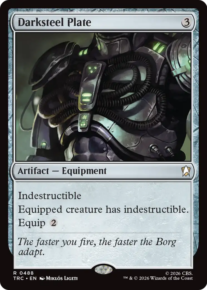 Darksteel Plate (Surge Foil) [Star Trek Commander] Magic: The Gathering