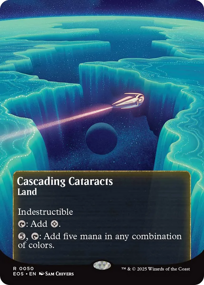 Cascading Cataracts (0050) (Borderless) [Edge of Eternities: Stellar Sights] Magic: The Gathering