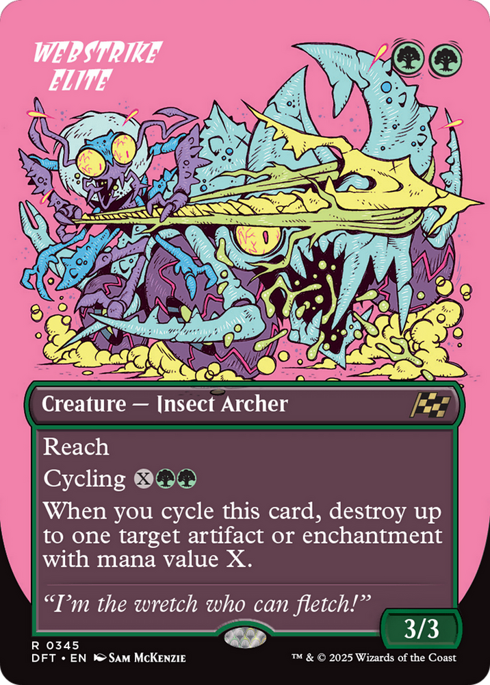 Webstrike Elite (Borderless) [Aetherdrift] Magic: The Gathering