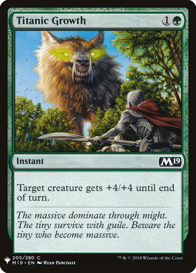 Titanic Growth [Mystery Booster] Magic: The Gathering