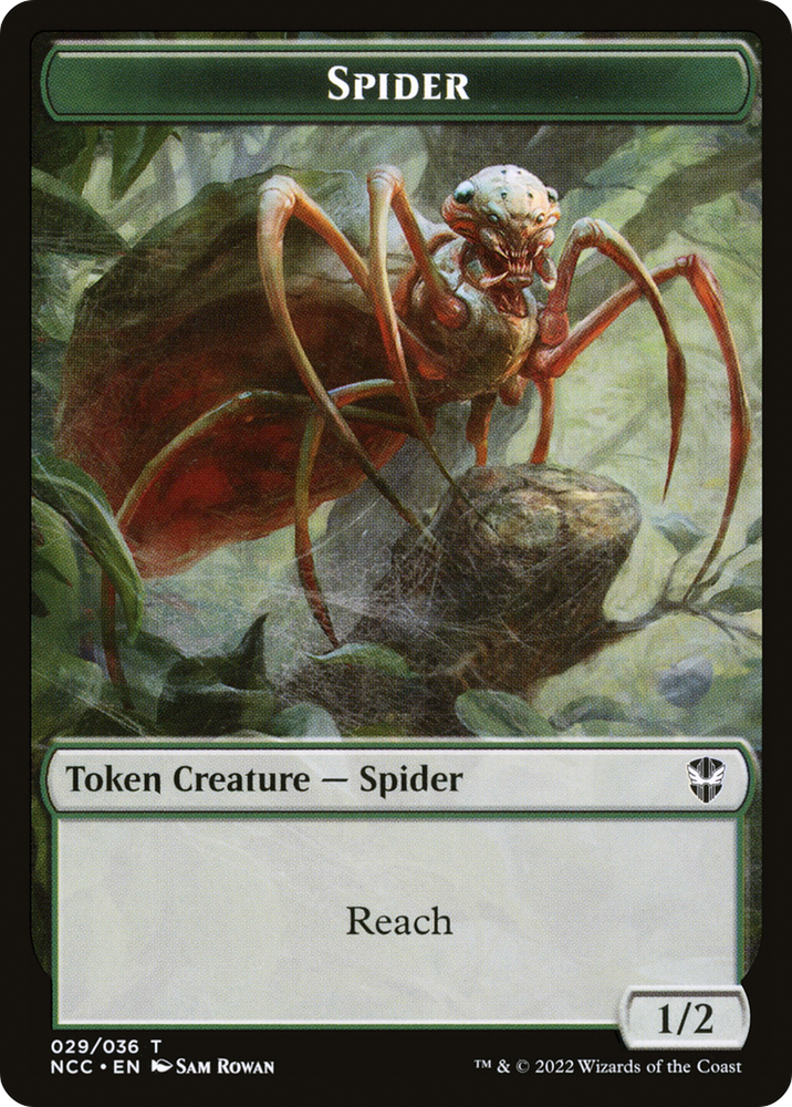 Treasure // Spider Double-Sided Token [The List] Magic: The Gathering