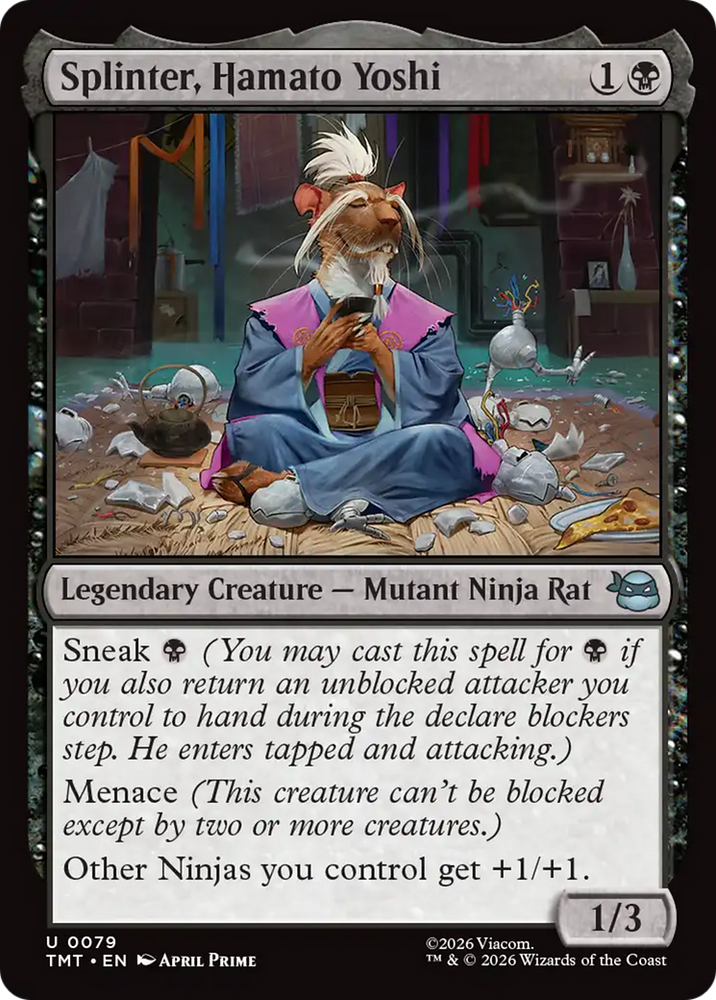 Splinter, Hamato Yoshi [Teenage Mutant Ninja Turtles] Magic: The Gathering