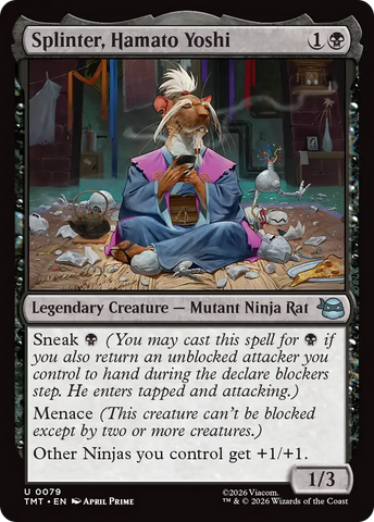 Splinter, Hamato Yoshi [Teenage Mutant Ninja Turtles] Magic: The Gathering