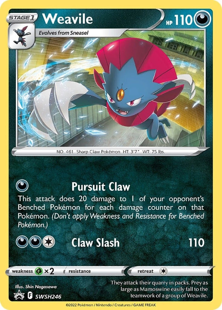Weavile (SWSH246) [Sword & Shield: Black Star Promos] Pokémon