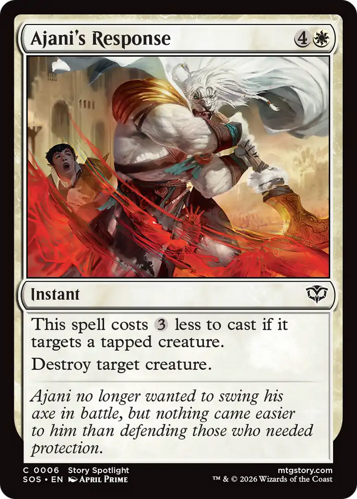 Ajani's Response [Secrets of Strixhaven] Magic: The Gathering