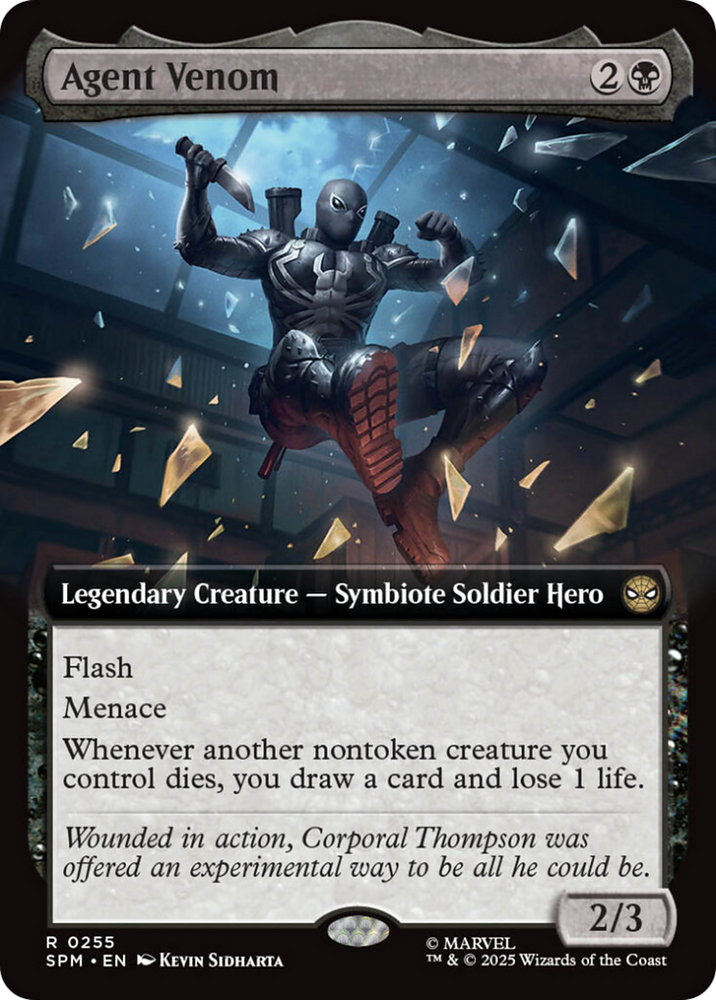 Agent Venom (Extended Art) [Marvel's Spider-Man] Magic: The Gathering