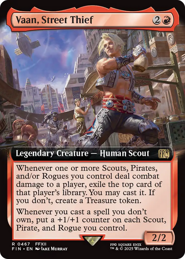 Vaan, Street Thief (Extended Art) [FINAL FANTASY] Magic: The Gathering