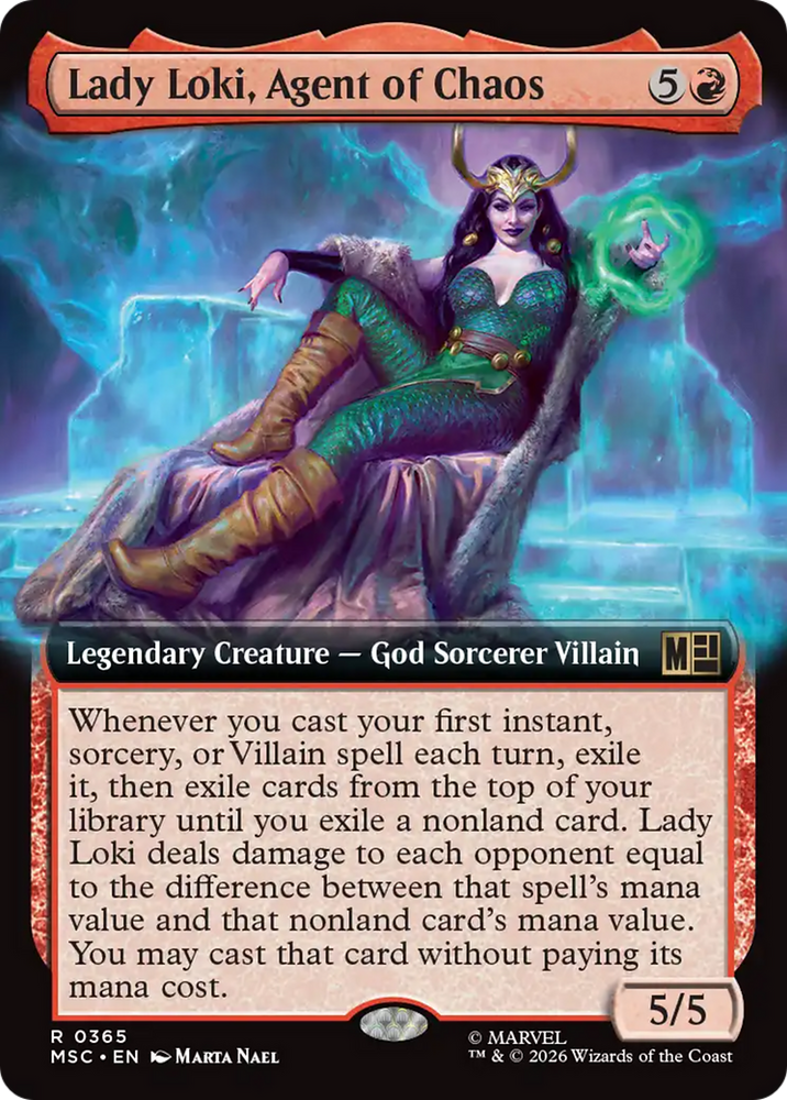Lady Loki, Agent of Chaos (Extended Art) [Marvel Super Heroes Commander] Magic: The Gathering