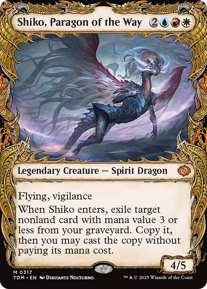 Shiko, Paragon of the Way (Showcase) [Tarkir: Dragonstorm] Magic: The Gathering