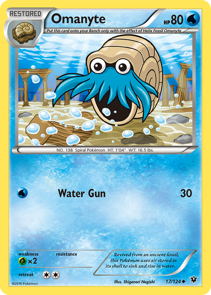 Omanyte (17/124) [XY: Fates Collide] Pokémon