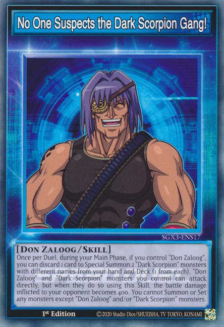 No One Suspects the Dark Scorpion Gang! [SGX3-ENS17] Common Yu-Gi-Oh!
